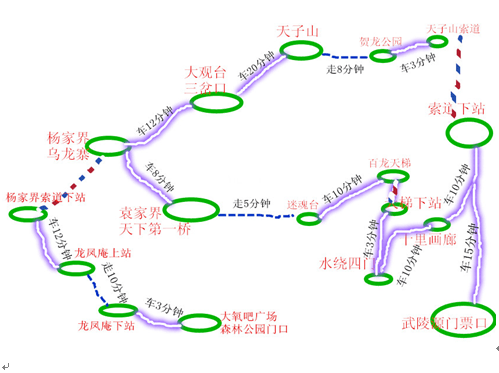 張家界景點地圖，探索自然奇觀的指南，張家界景點地圖，自然奇觀探索指南