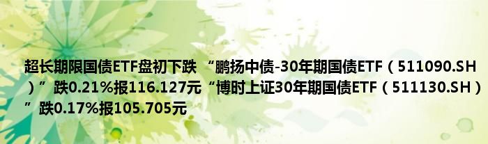 鵬揚中債-30年期國債ETF介紹，鵬揚中債-30年期國債ETF詳解